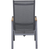 Savona Move Sessel matt-anthrazit, Teak