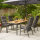 Savona Move Sessel matt-anthrazit, Teak