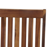 Paleros Klappstuhl Gestell und Fläche Akazienholz natur mit Armlehnen