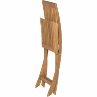 Paleros Klappstuhl Gestell und Fläche Akazienholz natur ohne Armlehnen
