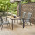 Tesoro High Back Stapelsessel Alu,Textil, Teak