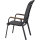 Tesoro High Back Stapelsessel Alu,Textil, Teak