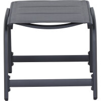 Tesoro Hocker, padded Alu matt-anthrazit,Ranotex®-Gewebe royal-grey