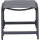 Tesoro Hocker, padded Alu matt-anthrazit,Ranotex®-Gewebe royal-grey