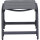 Tesoro Hocker, padded Alu matt-anthrazit,Ranotex®-Gewebe royal-grey