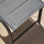 Tesoro Hocker, padded Alu matt-anthrazit,Ranotex®-Gewebe royal-grey