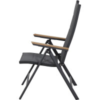 Tesoro Klappsessel Alu, Textil,Teak