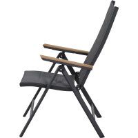 Tesoro Klappsessel Alu, Textil,Teak