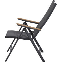 Tesoro Klappsessel Alu, Textil,Teak