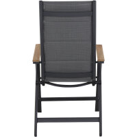 Tesoro Klappsessel Alu, Textil,Teak