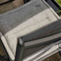 Tesoro Klappstuhl, matt-anthrazit,Alu, Textilbezug silber schwarz