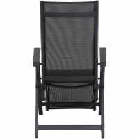 Tesoro Relax, matt anthrazit Alu,Textilbezug silber schwarz
