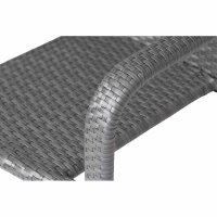 Minas Stapelsessel Gestell Aluminium,schwarz, Fläche Gardino®-Geflecht titan