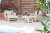 Hocker CHEYENNE Teakholz / Textilene