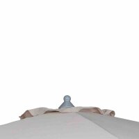 Push Pro Mittelstockschirm silber/natur Ø300cm Gestell Alu silber, Streben Stahl, Bezug 100% Polyester, 180g/m² natur, Lichtschutzfaktor UPF 50+