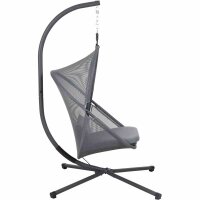 YOBAYA Hängesessel Calm Blue Stahl,Textilbezug