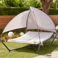 Ravello Daybed mit Sonnendach Stahlgestell,Textilbezüge