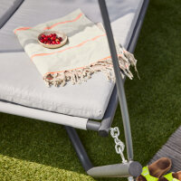 Ravello Daybed mit Sonnendach Stahlgestell,Textilbezüge