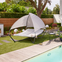 Ravello Daybed mit Sonnendach Stahlgestell,Textilbezüge