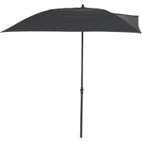 City Balkonschirm anthrazit/grau, 160cm x 100cm Gestell Stahl anthrazit, Bezug 100% Polyester, 160g/m² grau, Lichtschutzfaktor UPF 50+