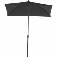 City Balkonschirm anthrazit/grau, 160cm x 100cm Gestell Stahl anthrazit, Bezug 100% Polyester, 160g/m² grau, Lichtschutzfaktor UPF 50+