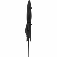 City Balkonschirm anthrazit/grau, 160cm x 100cm Gestell Stahl anthrazit, Bezug 100% Polyester, 160g/m² grau, Lichtschutzfaktor UPF 50+
