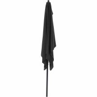 City Balkonschirm anthrazit/grau, 160cm x 100cm Gestell Stahl anthrazit, Bezug 100% Polyester, 160g/m² grau, Lichtschutzfaktor UPF 50+