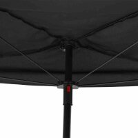 City Balkonschirm anthrazit/grau, 160cm x 100cm Gestell Stahl anthrazit, Bezug 100% Polyester, 160g/m² grau, Lichtschutzfaktor UPF 50+