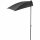 City Balkonschirm anthrazit/grau, 160cm x 100cm Gestell Stahl anthrazit, Bezug 100% Polyester, 160g/m² grau, Lichtschutzfaktor UPF 50+
