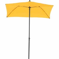 City Balkonschirm anthrazit/gelb, 160cm x 100cm Gestell Stahl anthrazit, Bezug 100% Polyester, 160g/m² gelb, Lichtschutzfaktor UPF 50+