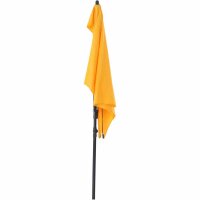 City Balkonschirm anthrazit/gelb, 160cm x 100cm Gestell Stahl anthrazit, Bezug 100% Polyester, 160g/m² gelb, Lichtschutzfaktor UPF 50+