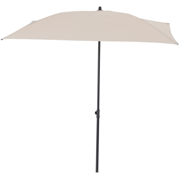 City Balkonschirm anthrazit/natur, 160cm x 100cm Gestell Stahl anthrazit, Bezug 100% Polyester, 160g/m² natur, Lichtschutzfaktor UPF 50+