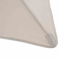 City Balkonschirm anthrazit/natur, 160cm x 100cm Gestell Stahl anthrazit, Bezug 100% Polyester, 160g/m² natur, Lichtschutzfaktor UPF 50+