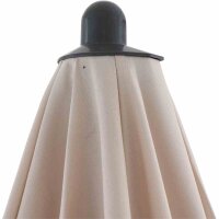 City Balkonschirm anthrazit/natur, 160cm x 100cm Gestell Stahl anthrazit, Bezug 100% Polyester, 160g/m² natur, Lichtschutzfaktor UPF 50+