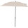 City Balkonschirm anthrazit/natur, 160cm x 100cm Gestell Stahl anthrazit, Bezug 100% Polyester, 160g/m² natur, Lichtschutzfaktor UPF 50+