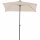 City Balkonschirm anthrazit/natur, 160cm x 100cm Gestell Stahl anthrazit, Bezug 100% Polyester, 160g/m² natur, Lichtschutzfaktor UPF 50+