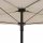 City Balkonschirm anthrazit/natur, 160cm x 100cm Gestell Stahl anthrazit, Bezug 100% Polyester, 160g/m² natur, Lichtschutzfaktor UPF 50+