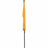 City Mittelstockschirm anthrazit/gelb 140cm x 210cm Gestell Stahl anthrazit, Bezug 100% Polyester, 160g/m² gelb, Lichtschutzfaktor UPF 50+