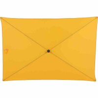 City Mittelstockschirm anthrazit/gelb 140cm x 210cm Gestell Stahl anthrazit, Bezug 100% Polyester, 160g/m² gelb, Lichtschutzfaktor UPF 50+