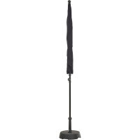 City Mittelstockschirm anthrazit/grau 140cm x 210cm Gestell Stahl anthrazit, Bezug 100% Polyester, 160g/m² grau, Lichtschutzfaktor UPF 50+