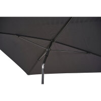 City Mittelstockschirm anthrazit/grau 140cm x 210cm Gestell Stahl anthrazit, Bezug 100% Polyester, 160g/m² grau, Lichtschutzfaktor UPF 50+