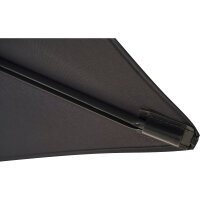 City Mittelstockschirm anthrazit/grau 140cm x 210cm Gestell Stahl anthrazit, Bezug 100% Polyester, 160g/m² grau, Lichtschutzfaktor UPF 50+