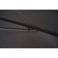 City Mittelstockschirm anthrazit/grau 140cm x 210cm Gestell Stahl anthrazit, Bezug 100% Polyester, 160g/m² grau, Lichtschutzfaktor UPF 50+