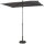 City Mittelstockschirm anthrazit/grau 140cm x 210cm Gestell Stahl anthrazit, Bezug 100% Polyester, 160g/m² grau, Lichtschutzfaktor UPF 50+