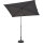 City Mittelstockschirm anthrazit/grau 140cm x 210cm Gestell Stahl anthrazit, Bezug 100% Polyester, 160g/m² grau, Lichtschutzfaktor UPF 50+