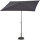 City Mittelstockschirm anthrazit/grau 140cm x 210cm Gestell Stahl anthrazit, Bezug 100% Polyester, 160g/m² grau, Lichtschutzfaktor UPF 50+