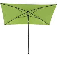 City Mittelstockschirm anthrazit/grün 140cm x 210cm Gestell Stahl anthrazit, Bezug 100% Polyester, 160g/m² grün, Lichtschutzfaktor UPF 50+