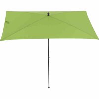 City Mittelstockschirm anthrazit/grün 140cm x 210cm Gestell Stahl anthrazit, Bezug 100% Polyester, 160g/m² grün, Lichtschutzfaktor UPF 50+