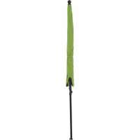 City Mittelstockschirm anthrazit/grün 140cm x 210cm Gestell Stahl anthrazit, Bezug 100% Polyester, 160g/m² grün, Lichtschutzfaktor UPF 50+
