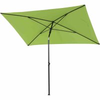 City Mittelstockschirm anthrazit/grün 140cm x 210cm Gestell Stahl anthrazit, Bezug 100% Polyester, 160g/m² grün, Lichtschutzfaktor UPF 50+